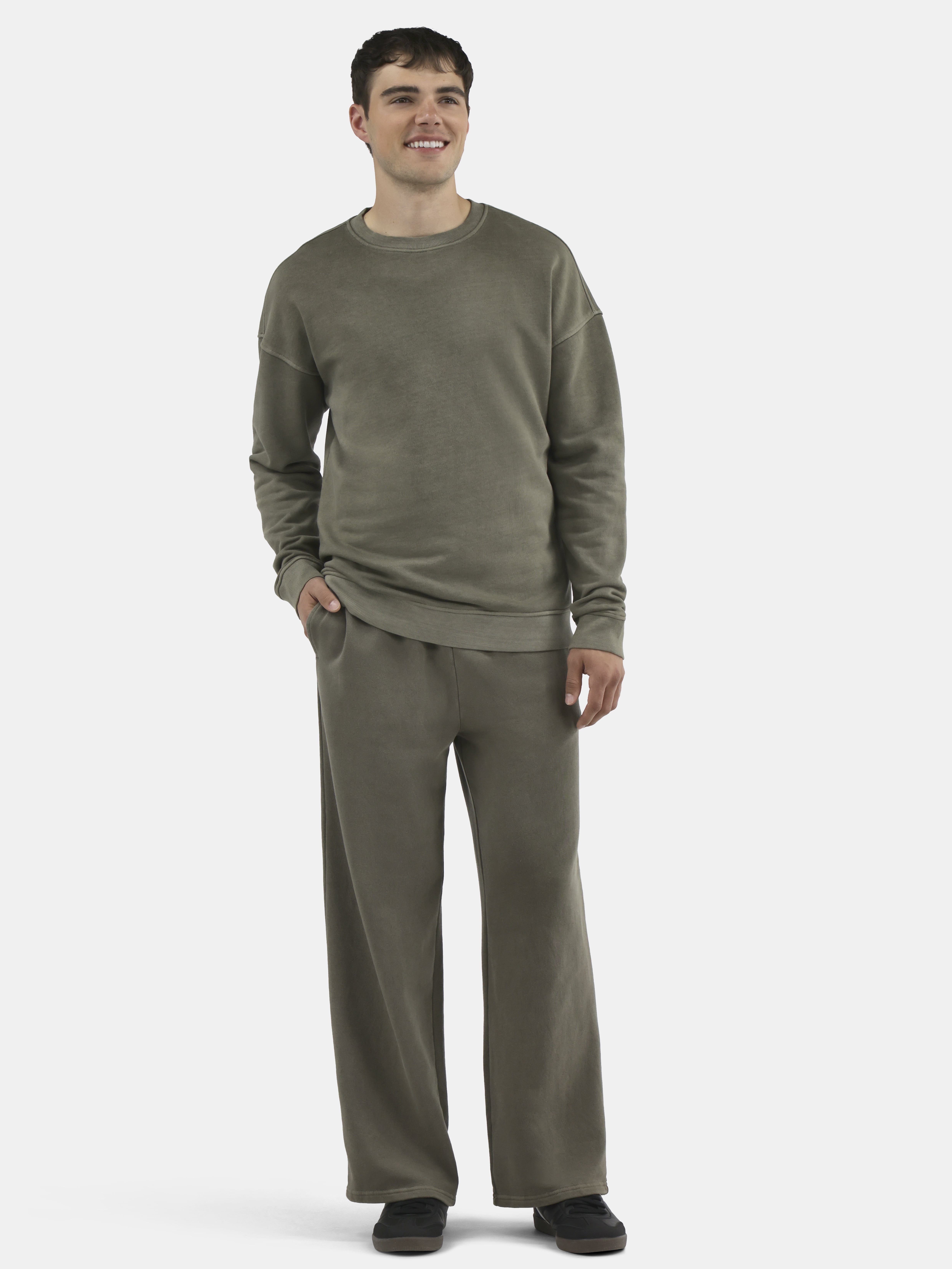 No Boundaries Soft Fleece Vintage Straight Sweatpants, Men's XS-5XL