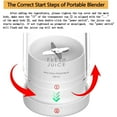 thumbnail image 2 of Portable Power Blender - Battery Powered Smoothie Mixer USB 350ml Pink—PA, 2 of 5