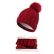 thumbnail image 1 of Jumpingount Gorros de invierno para mujer, gorros con pompones, gorro grueso, conjunto de bufanda, pañuelo de punto de ganchillo para otoño, cuello Type3 NO3 Jumpingount AP010453-05, 1 of 6