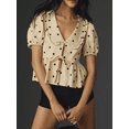 thumbnail image 5 of Aojekbee Women Summer Basic T-Shirt Casual Plaid/Dot Print Tie Front Short Sleeve Tops for Streetwear Aesthetic Grunge Clothes, 5 of 9