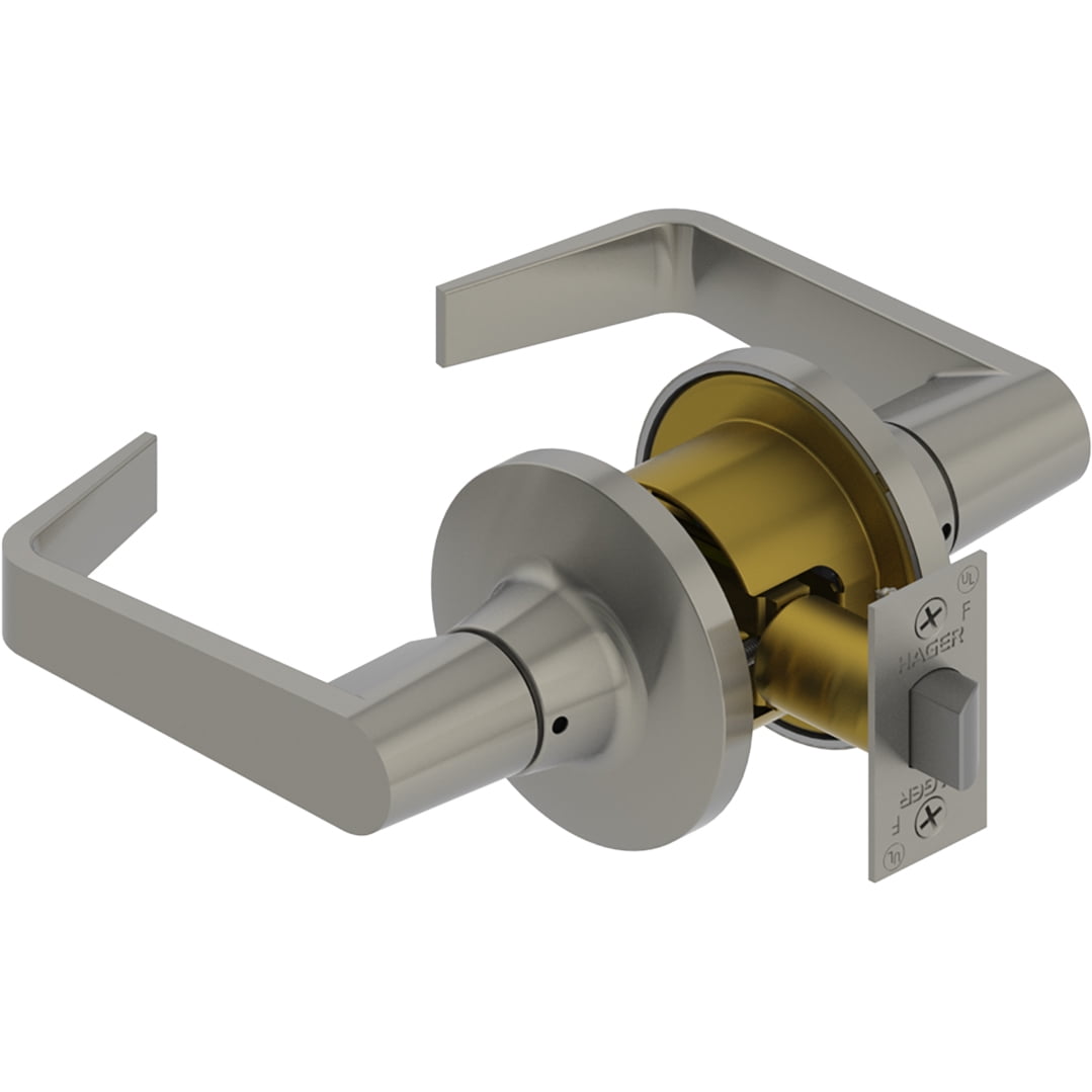 Hager Hinge 3610WTN26D Withnell Lever Passage Tubular Lock, Satin Chrome