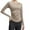 Beige, variant on Yoga Sets for Women Long Sleeve V Neck Yoga Tops Shirt Breathable Slim Fit Two Piece Set Light Women's Activewear XL