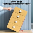 thumbnail image 4 of Cajones de sobremesa organizador de cajas de almacenamiento Estante de plástico – Portabolígrafos con varios compartimentos, organizador de papelería y material de oficina, cajón corredero, 4 of 6