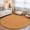 Orange, variant on Burnt Orange Solid Washable Runner Rugs 2'x6', Minimalist Cloth Sunset Orange Linen Texture Washable Runner Rug Non-Slip Sturdy Edge Binding Carpet for Bedside Hallway Runner Kitchen Galley