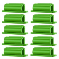 BE-TOOL 10Pcs Silica Gel Self-Adhesive Pen Holder, Single Pen Holder Sticky Pen Holder Pencil Holder for Office Desk Teacher Green