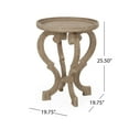 thumbnail image 3 of GDF Studio Kaye French Country Accent Table with Round Top, Natural, 3 of 7