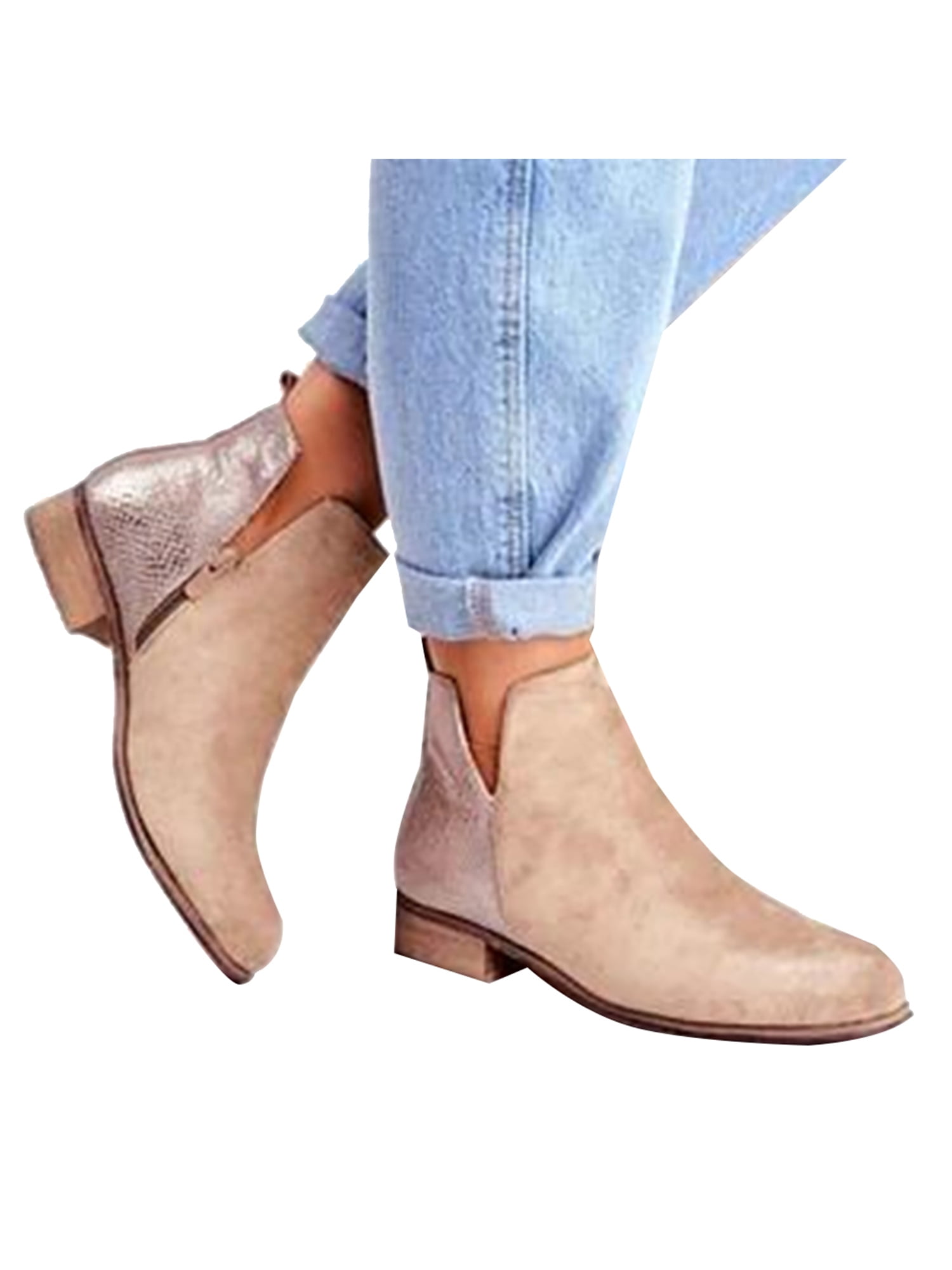 flat heel chelsea boots