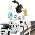 thumbnail image 2 of City Water Fill Inlet Flange With Brass Check Valves For Motorhomes Trailer Use, 2 of 13