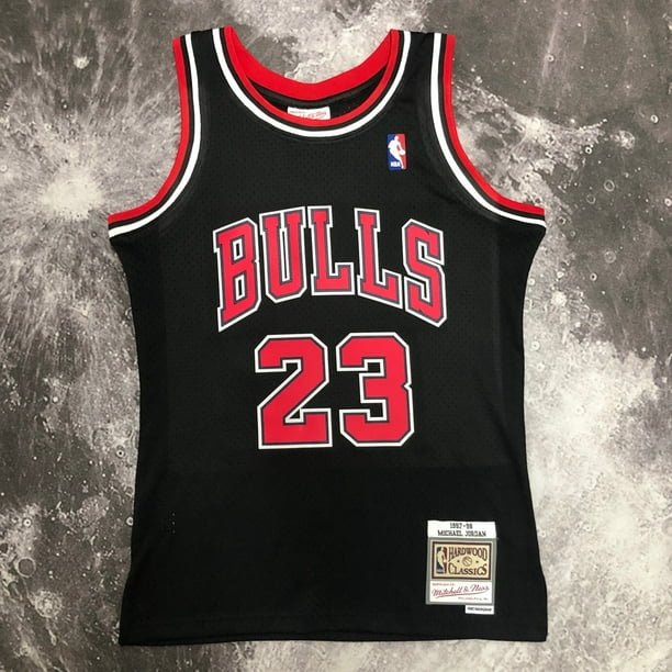 MN Temporada 98 Caliente Prensado Vintage Jersey Bulls Negro No 23 De Baloncesto 91 Camiseta Hombre Version Au Chaleco De Prensa Bodega Aurrera en linea