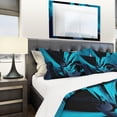 thumbnail image 4 of Designart 'Cyan and Grey Mixer' Modern & Contemporary Bedding Set - Duvet Cover & Shams, 4 of 4