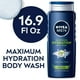 thumbnail image 1 of NIVEA MEN Gel de baño de máxima hidratación con aloe vera, botella de 16,9 onzas líquidas, 1 of 3