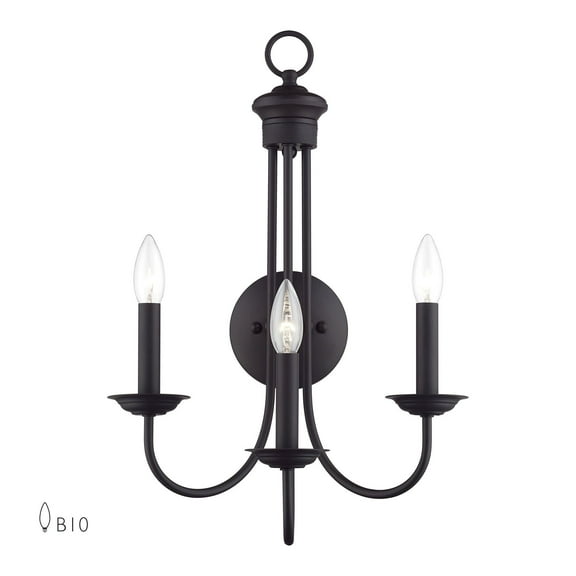 42673-07 Livex Lighting Estate - 3 Light Wall Sconce-20.75 Inches Tall and 14 Inches Wide-Bronze Finish