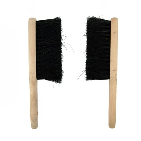 

28cm Wooden Handle Shape Brush Head Fireplace Fire Hearth Fireside Brush 2pcs