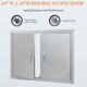thumbnail image 2 of 24-pulgada by 24-pulgada stainless steel outdoor kitchen flush-mount bbq access door para outdoor kitchens, bbq islands, etcétera., 2 of 5