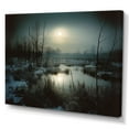thumbnail image 2 of Designart "Winter Tree In Black And White Photography I" Tree Canvas Wall Art, 2 of 7