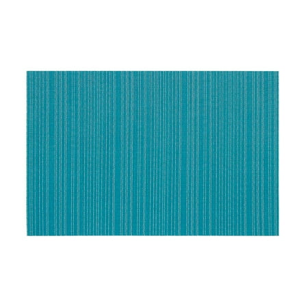 

EJWQWQE Placemat Green Solid Color PVC Mat Plain Horizontal Stripe Table Mat