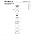 thumbnail image 3 of Kingston BSFT4137 Watercourse 4-1/4-Inch Brass Round Grid Shower Base Drain with Flange in Brushed Brass, 3 of 5