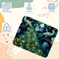 thumbnail image 3 of Peacock Square Desk Mat Mouse Mat Mouse Pad, 8.3x9.8 Inch, Non-Slip Rubber Bottom, Printed, Suitable for Office and Gaming, 3 of 6