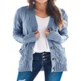 thumbnail image 1 of AMERTEER Cardigan à Manches Longues pour Femmes Pull Tricoté Doux Ouvert devant, 1 of 6