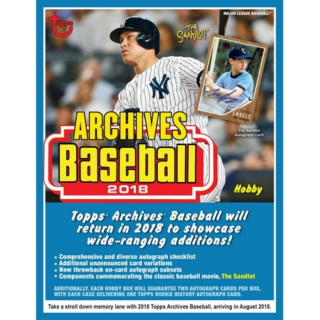 - 2018 Topps Archives Baseball Hobby Edition Factory Sealed 24 Pack Box