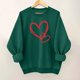 thumbnail image 4 of Camiseta de Moda de Cuello Redondo Casual de Manga Larga de las Mujeres para el Uso Diario, Suéter de Poliéster Suave, Blusa de Primavera de Invierno, 4 of 4