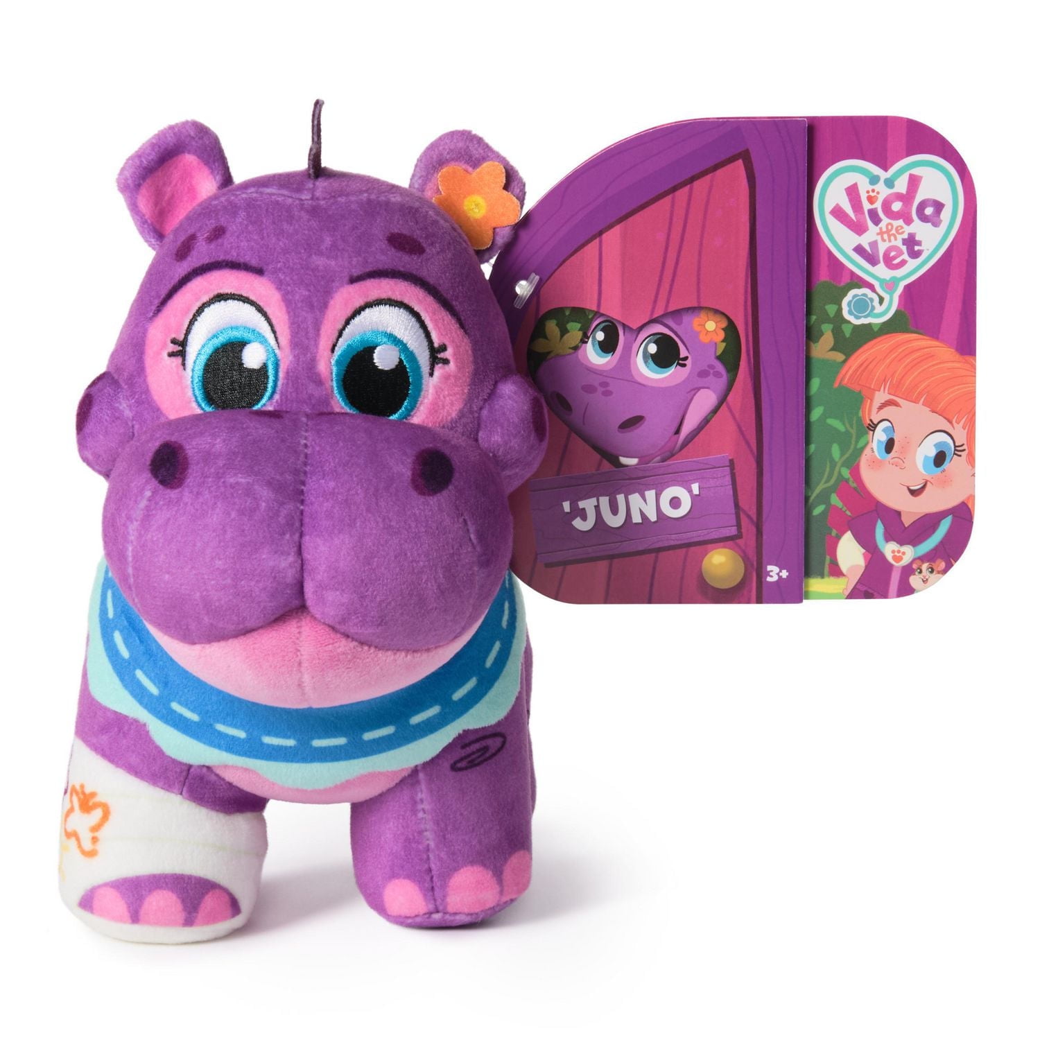 Vida the Vet, Juno Plush Toy, 7-Inch Tall Stuffed Animals with Super-Soft Fur, Kids Toys for Girls & Boys Ages 3 and up