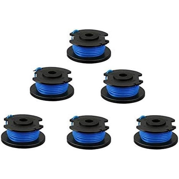 Bobina de hilo Weed Wacker para Ryobi One+, bobina de hilo doble con alimentación automática, reemplazo sin herramientas y recomendaciones de seguridad, garantía de calidad para jardinería (paquete