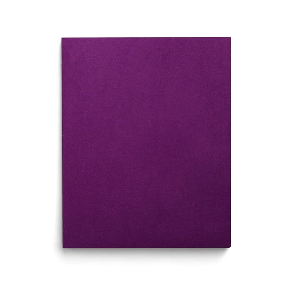 Staples School Grade 2 Pocket Folder with Fasteners Purple 25/BX 27544-CC