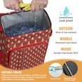 thumbnail image 2 of Travel Cooler Bag - Red Christmas Tree Pattern Camping Beer Cooler Backpack with Bottle Opener- Waterproof Insulated Picnic Backpacks - Cooler Bag for Beach, 2 of 6