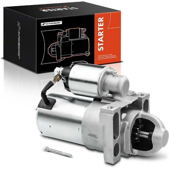 A-Premium Starter Motor Compatible with Chevy Silverado, Tahoe, Express & GMC Sierra, Savana, Yukon & Cadillac Escalade & Hummer, 6.0L 6.2L, 12V 1.4KW 13-Teeth Clockwise, Replace# 12588052, 89017844