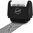 thumbnail image 1 of Miseyo Wide Roller Stamp Identity Theft Stamp 1.5 Inch Perfect for Privacy Protection - Yellow, 1 of 5