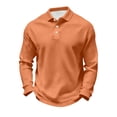 thumbnail image 2 of Mfakffe Men's Knit Polo Shirts Long Sleeve Sweater Polo Lightweight Fashion Casual Collared Shirts, 2 of 5
