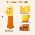 thumbnail image 2 of Gardening Gloves Women Men,Thorn proof Rose Pruning Heavy Duty Gauntlet, Best Garden Gifts for Gardener, 2 of 6
