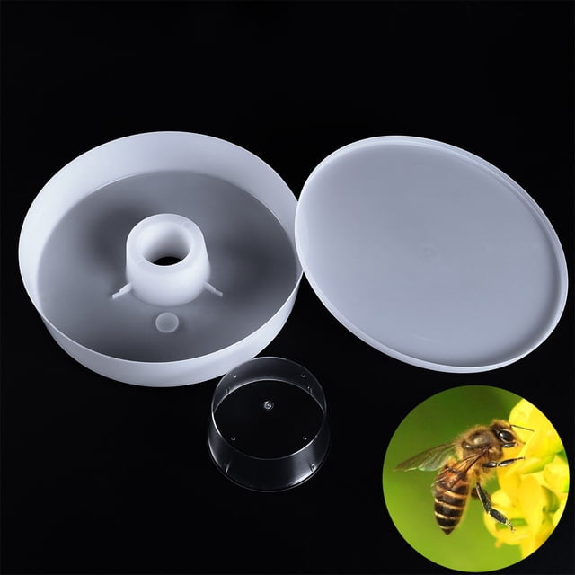 1 unidad de comedero rápido de agua de para beber jarabe de azúcar de Sharpla Comedero redondo para abejas