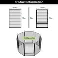 thumbnail image 3 of SunsGrove Decorative Garden Fence with Gate 50 in(H) x 20.5 ft(L) 8 Panels, Heavy Duty Metal Animal Barrier Fence for Yard, Flower Bed Fencing, Garden Border Fence, Easy Set Up, Black, 3 of 10