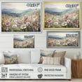thumbnail image 4 of Designart "Mountain Meadow Of Pink Ranunculus II" Ranunculus Floater Framed Canvas Prints, 4 of 5