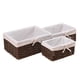 thumbnail image 3 of 3 cestas tejidas para almacenamiento, caja para cosméticos, cestas para servir alimentos, organizador de cocina B, 3 of 9