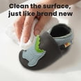 thumbnail image 5 of Mocasines para bebés y niñas, suela suave, zapos de piel para bebé, zapos antideslizantes para cuna para niños pequeños, 5 of 5