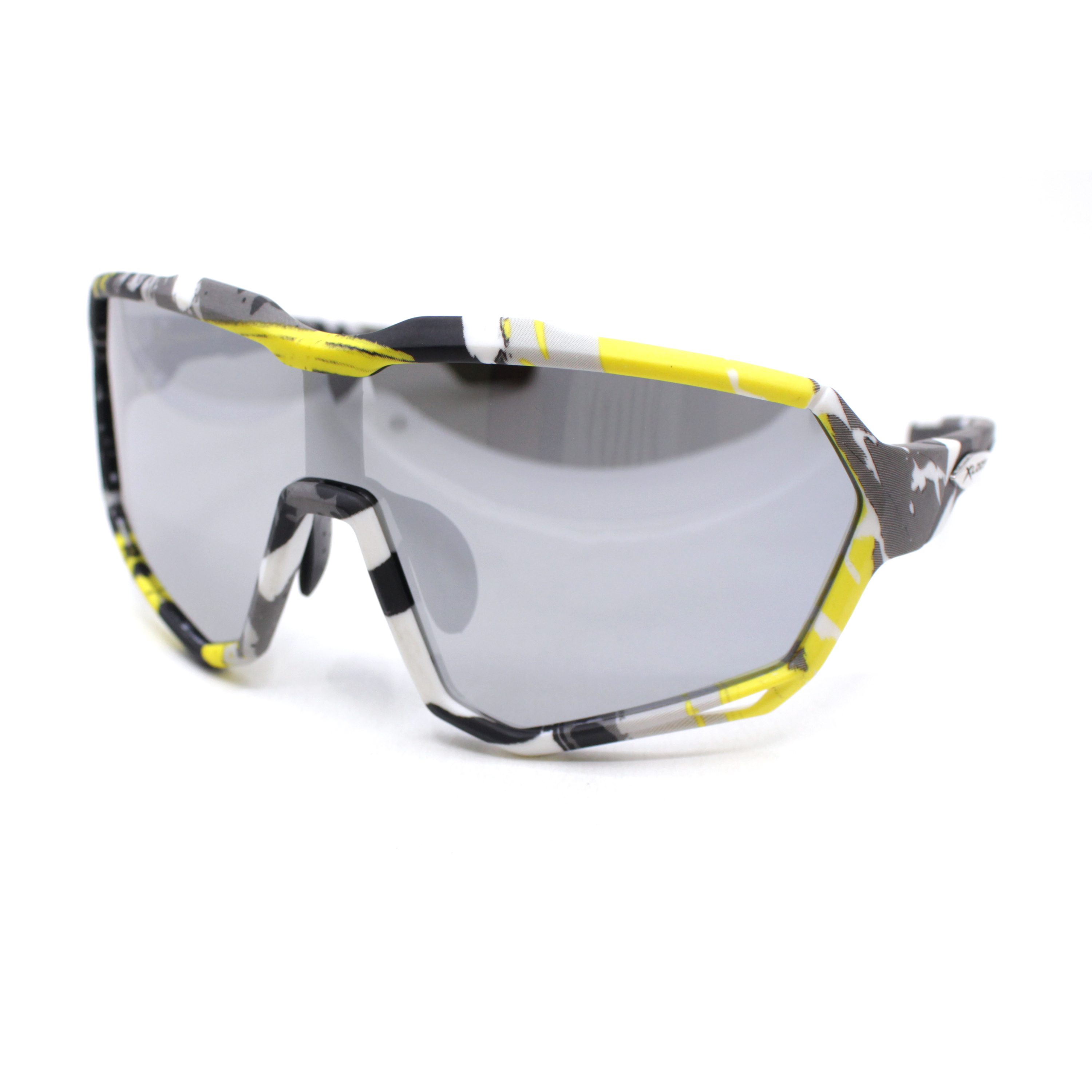 Xloop Colorful Camouflage Print Wrap Plastic Shield Sport Sunglasses