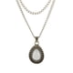 thumbnail image 1 of Collar con colgante doble capa de aleación con gota de agua para mujer, joya de regalo, 1 of 7