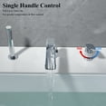 thumbnail image 2 of Roman Bathtub Faucet with Sprayer Deck Mount 3-Hole Tub Filler Faucet, Polished Chrome Waterfall Roman Tub Faucet with Valve Included, 2 of 9