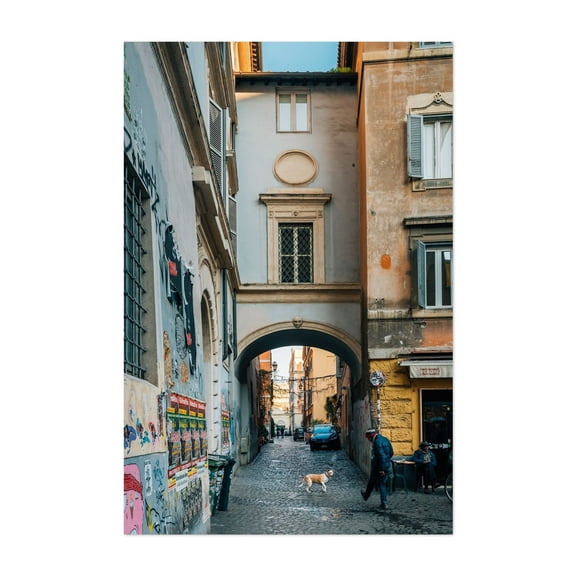 Trastevere Arch - Rome Lazio Italy Photography Unframed Wall Art Print 5 x 7 inches