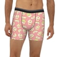 thumbnail image 2 of Men'S Boxer Briefs, Cute Avocado Bread Egg Soft And Breathable Mens Underwear Boxer Briefs With Widen Waist, 2 of 2