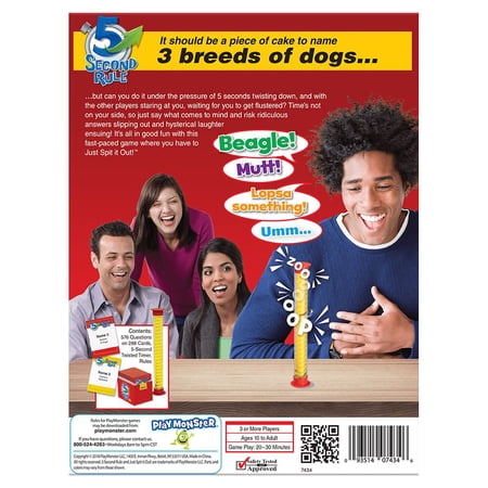 PlayMonster 5 Second Rule Just Spit It Out Card Game