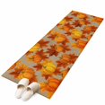 thumbnail image 2 of Kitchen Runner 2 x 6 Ft, Orange Fall Non-Slip Residential Carpet, Pumpkins Thanksgiving Maple Leaf Rustic Indoor Crawling Mats Runner Rugs for Living Room/Dining Room/Bedroom, 2 of 8