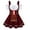Wine, variant on Drses Womens Boho Summer Dresses Costume Maidservant Cosplay Dress Garment Acting Clothes Less Fashion Dress Athletic Dress For Women