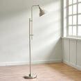 thumbnail image 6 of Bestco 65" Vintage Metal Floor Lamp Adjustable Standing Lamp for Living Room Nickel, 6 of 11