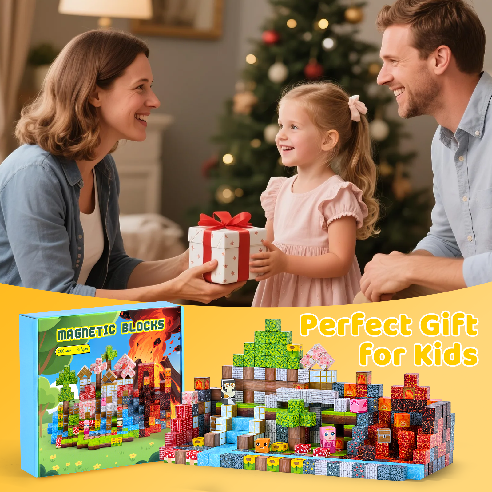 RaceGT 200-Piece Magnetic Building Blocks Set photo 8