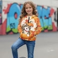 thumbnail image 3 of Xixirimido Cat Pumpkin Maple Leaf Pattern Kids Hoodies for Girls Half Zip Hoodie Sweatshirt 3D Graphic Long Sleeve Pullover Crop Tops with Pocket for Fall Winter Size 5-6, 3 of 7