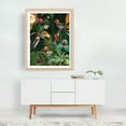 thumbnail image 3 of Vintage Midnight Tropical Jungle With Exotic Birds 2 - Illustration Botanical Bird Tropical Floral Wildlife Nature Unframed Wall Art Print 16 x 20 inches, 3 of 4